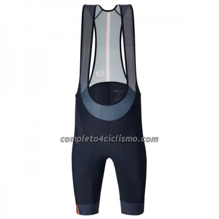Pantaloncino con bretelle Trionfo 2022 Tour de France Blu